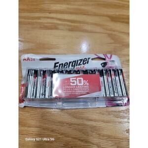 Energizer Max AA Pack of 24 Batteries 10yr Shelf Life NEW IN BOX